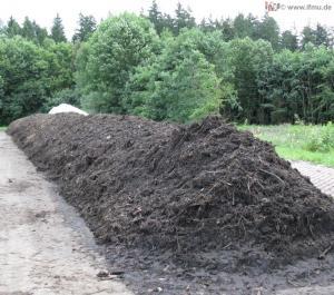 Kompost-Haufwerk zur Beprobung nach LAGA PN 98