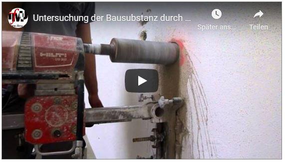 ifMU Youtube-Link: Kernbohrungen zur Erkundung der Bausubstanz ifMU Youtube-Link: Kernbohrungen zur Erkundung der Bausubstanz